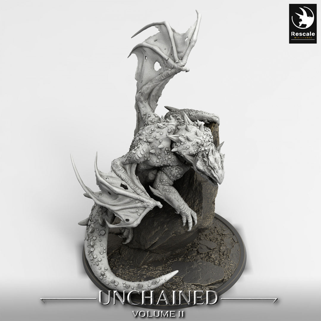 Perche de dragon volcanique - de la série Unchained II par Rescale Miniatures