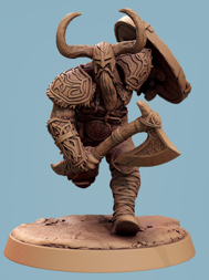 Vargir Rider - aus der Reihe Frostborne Doom von Rescale Miniatures