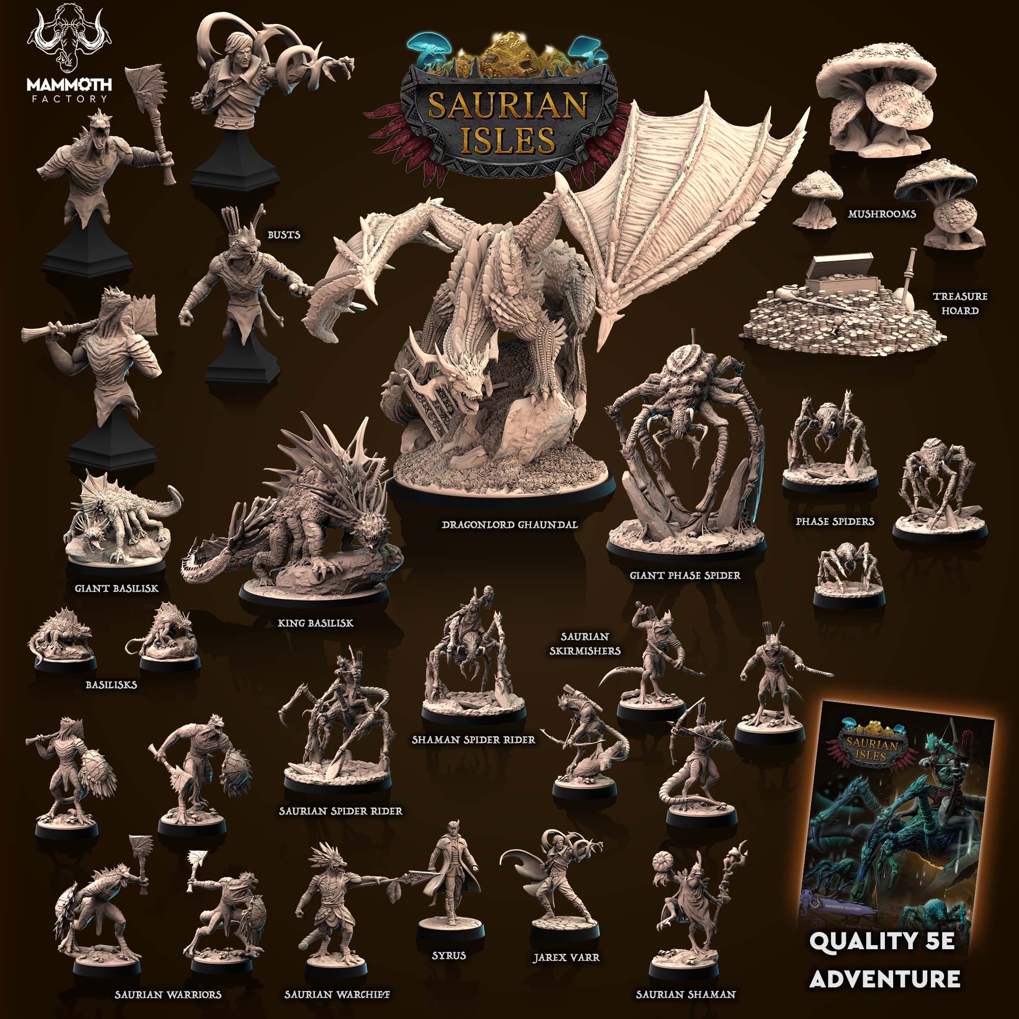 Saurian Skirmisher - aus der Reihe Saurian Isles von Mammoth Factory