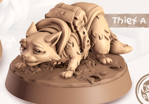 Raccoon - Burrowers - Rakoun - Animal Companions by Cornelia - Cast n Play