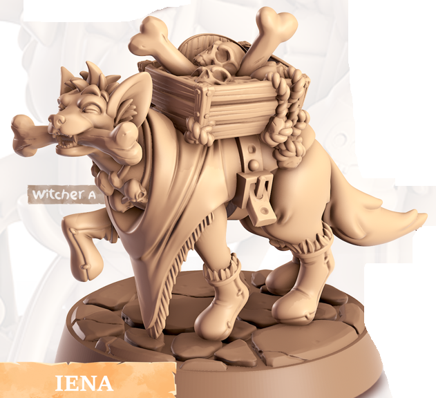 Hyena - Scavengers - Lena - Animal Companions by Cornelia - Cast n Play
