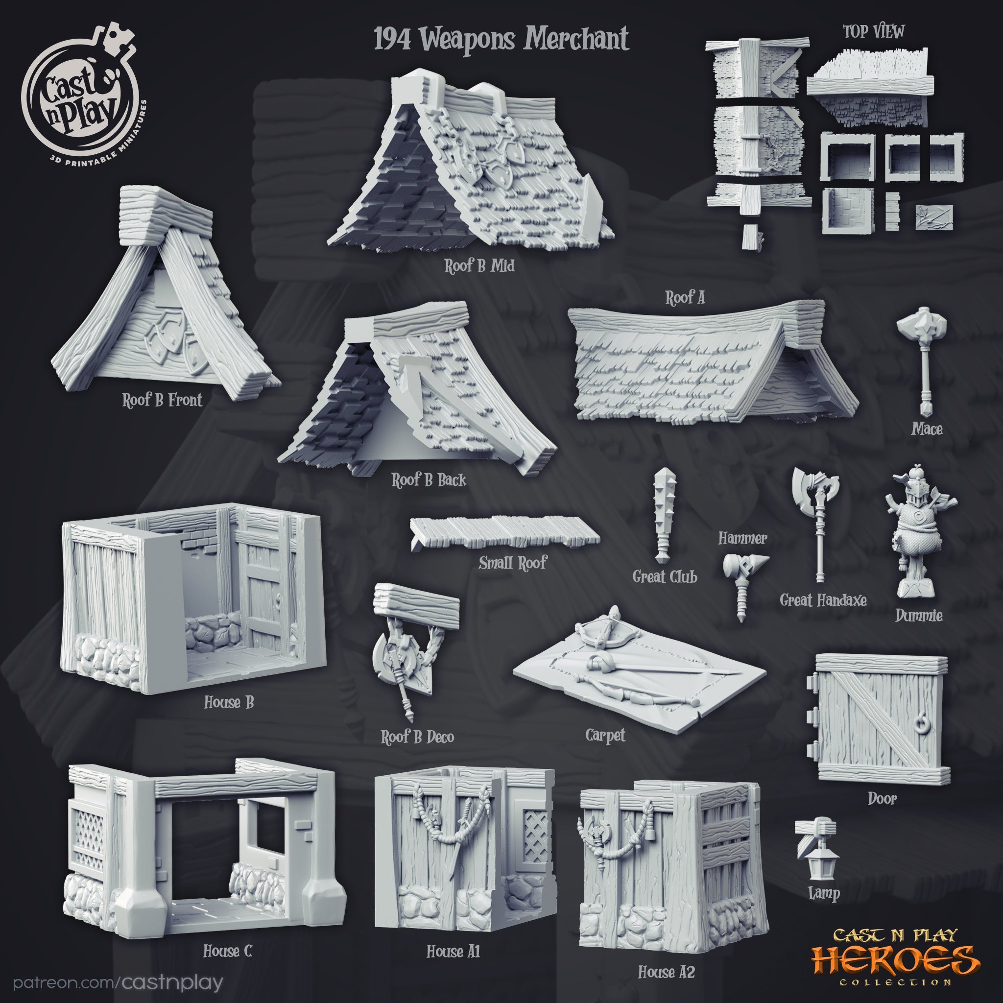 Weapons- Merchant - aus der Reihe Heroes Collections von Cast n Play