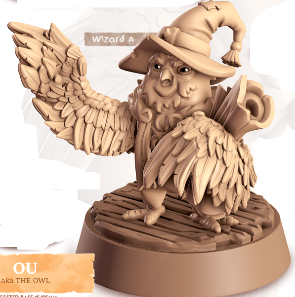 Owl - Flyers - Ou - Animal Companions by Cornelia - Cast n Play